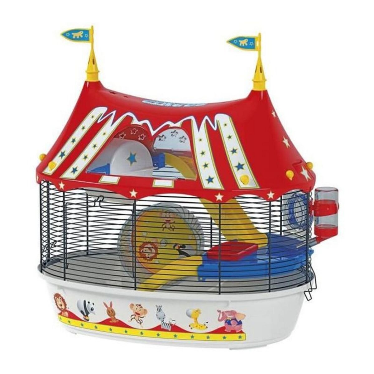 Ferplast FERPLAST Cage Circus Fun 49,5x34x42,5 cm - Rouge - Pour hamster