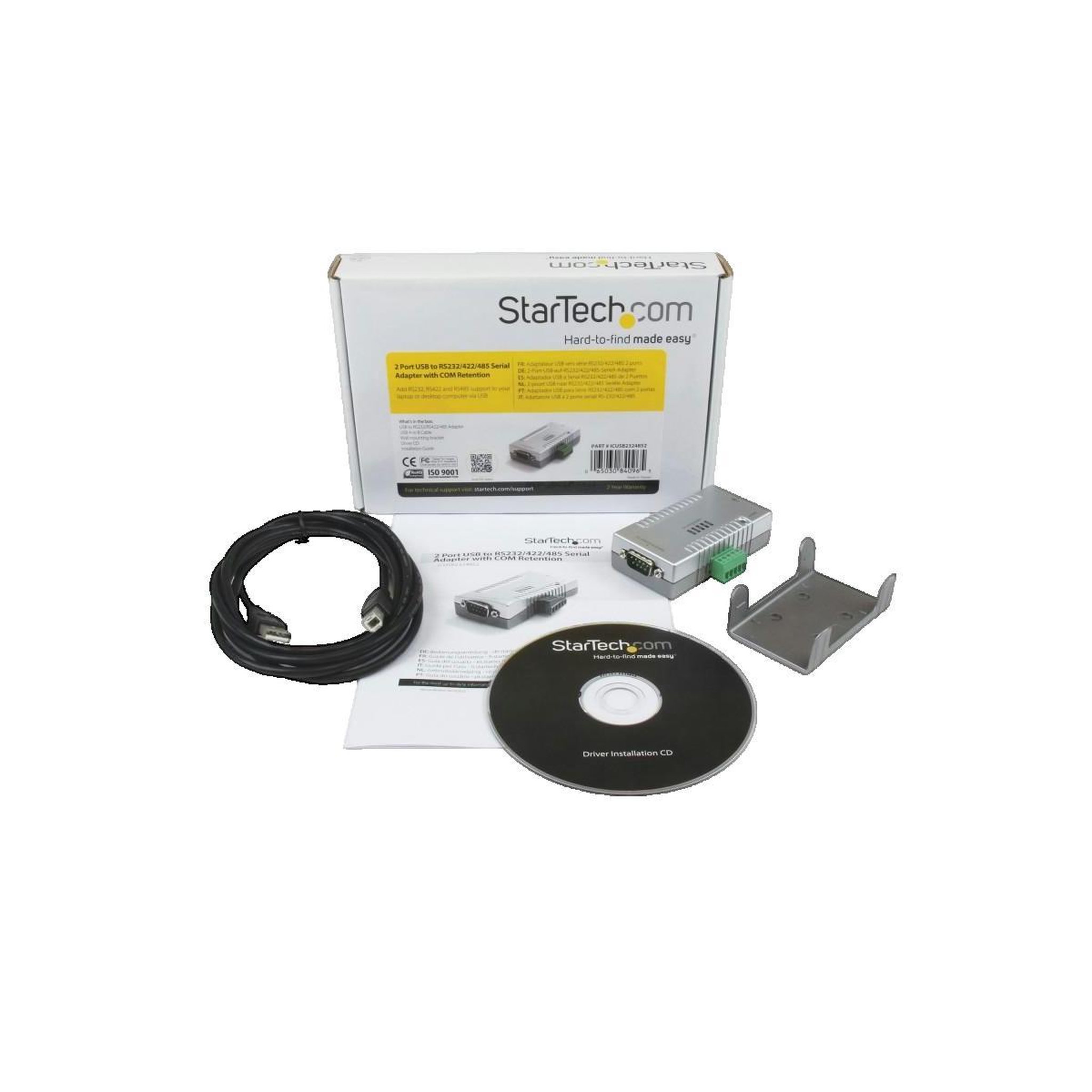 Voir la diapositive 3 : Startech Adaptateur Série USB StarTech 2 ports RS232, RS422, RS485