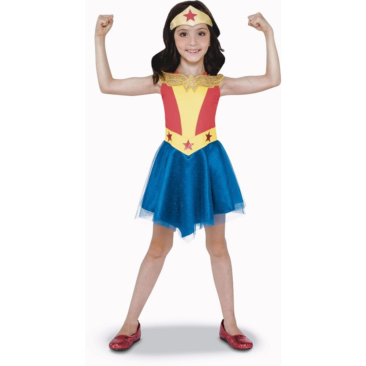 RUBIES Déguisement luxe Wonder Woman - DC Super Héro Girls 