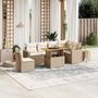 Voir la diapositive 1 : VIDAXL Salon de jardin avec coussins 7 pcs beige resine tressee