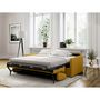 Voir la diapositive 5 : Canapé convertible 140 cm  système couchage express 3 places en tissu Gris clair ALICE 