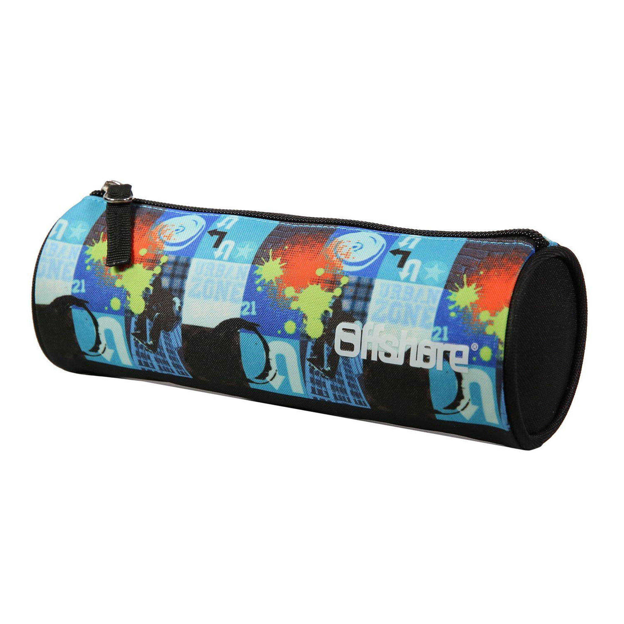 Voir la diapositive 2 : Bagtrotter BAGTROTTER Trousse scolaire ronde Offshore Bleu Urban Tag