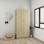 Voir la diapositive 3 : VIDAXL Garde-robe Chene sonoma 82,5x51,5x180 cm Agglomere