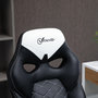 Voir la diapositive 4 : VINSETTO Vinsetto Fauteuil de bureau manager gaming style baquet racing dossier assise capitonné accoudoirs relevables revêtement synthétique noir blanc