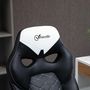 Voir la diapositive 4 : VINSETTO Vinsetto Fauteuil de bureau manager gaming style baquet racing dossier assise capitonné accoudoirs relevables revêtement synthétique noir blanc