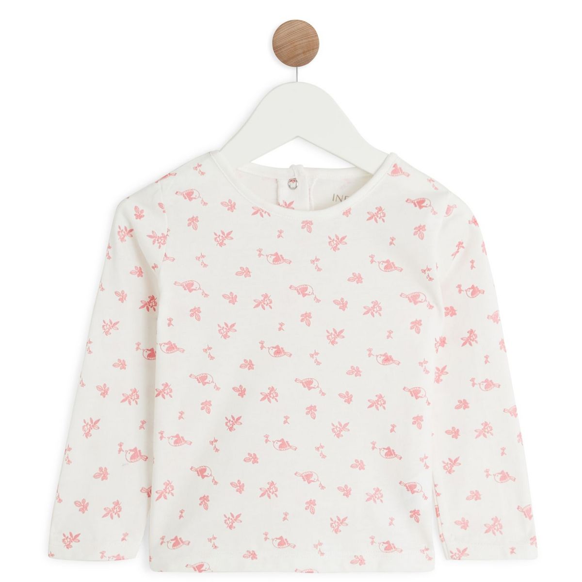 IN EXTENSO Ensemble t-shirt manches longues + salopette bébé fille