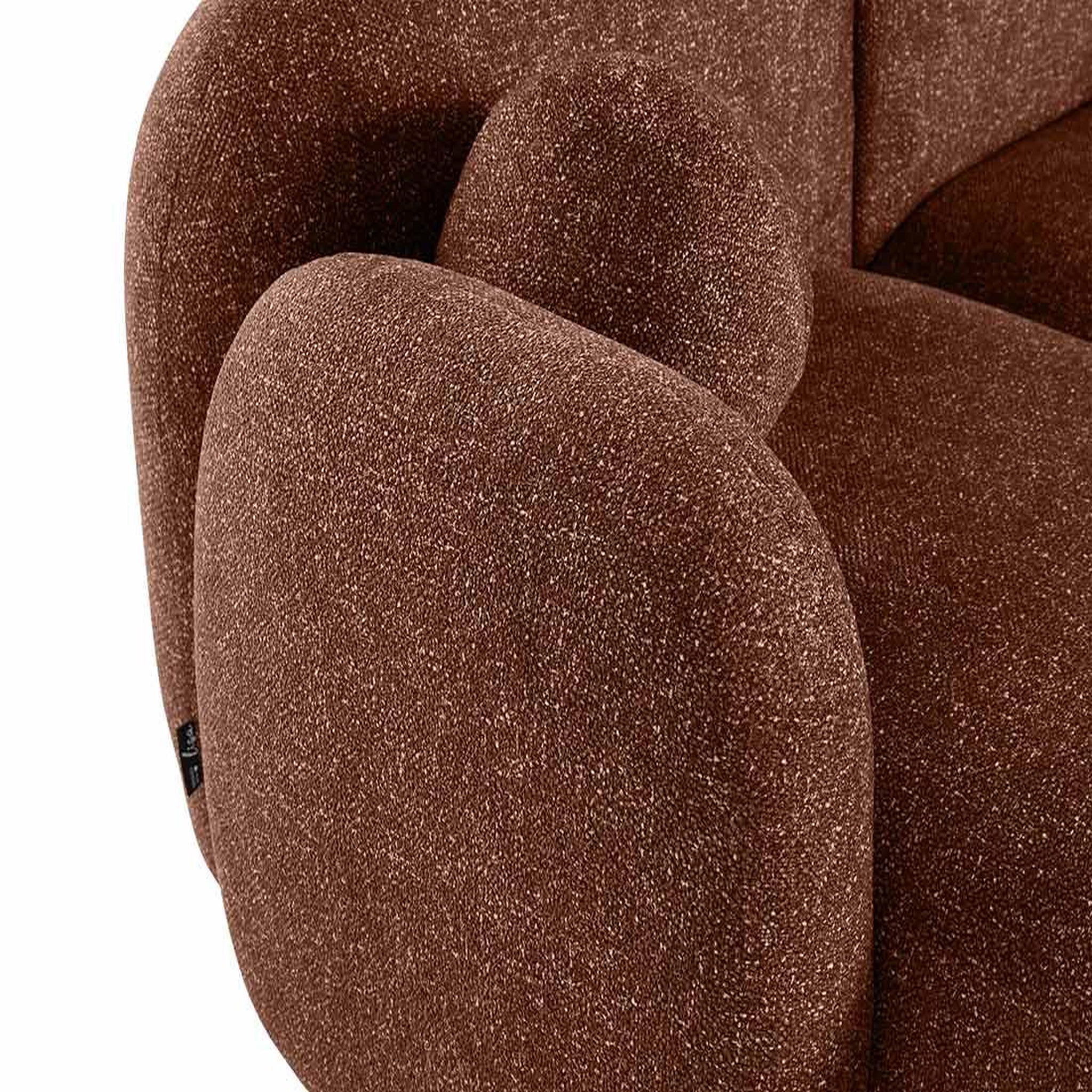 Voir la diapositive 5 : LISA DESIGN Velris - canapé d'angle gauche 3 places en tissu moucheté