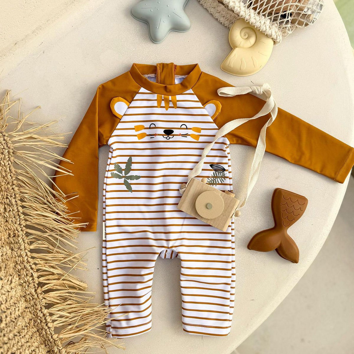 Petit Béguin Combinaison de bain bébé manches longues protection UV Mio
