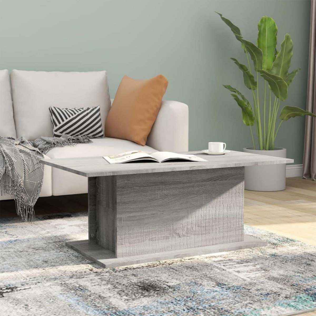 VIDAXL Table basse Sonoma gris 102x55,5x40 cm Bois d'ingenierie