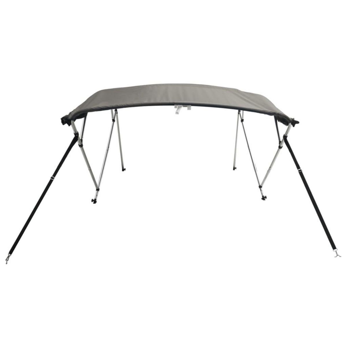 VIDAXL Toit bimini a 4 arceaux parois en maille 243x(200-213)x137 cm