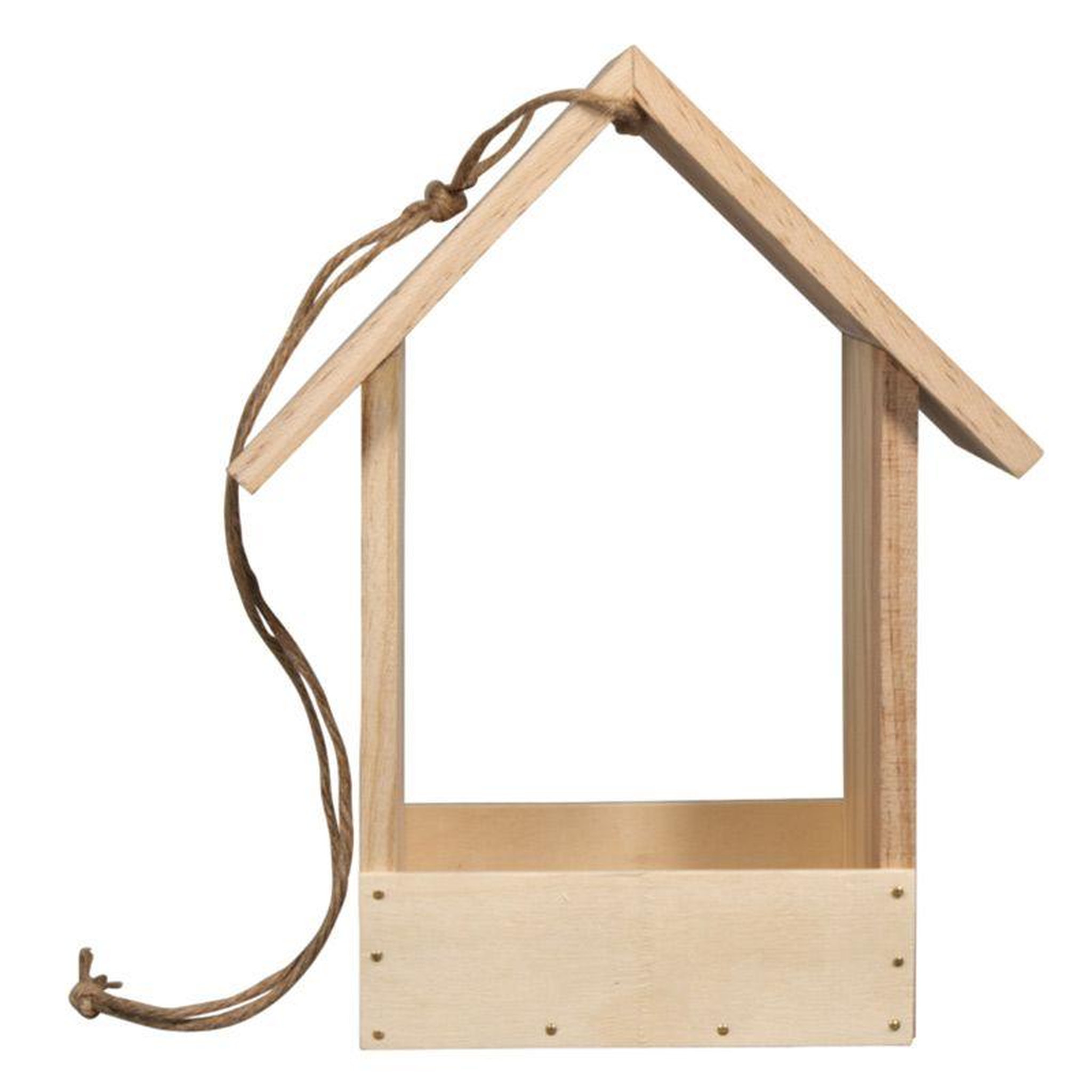 Voir la diapositive 6 : Rayher Mangeoire à oiseaux en bois 20 x 10 x 25 cm