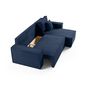 Voir la diapositive 2 : BEST MOBILIER Cezanne - canapé d'angle réversible - 4 places - convertible avec coffre - en velours côtelé