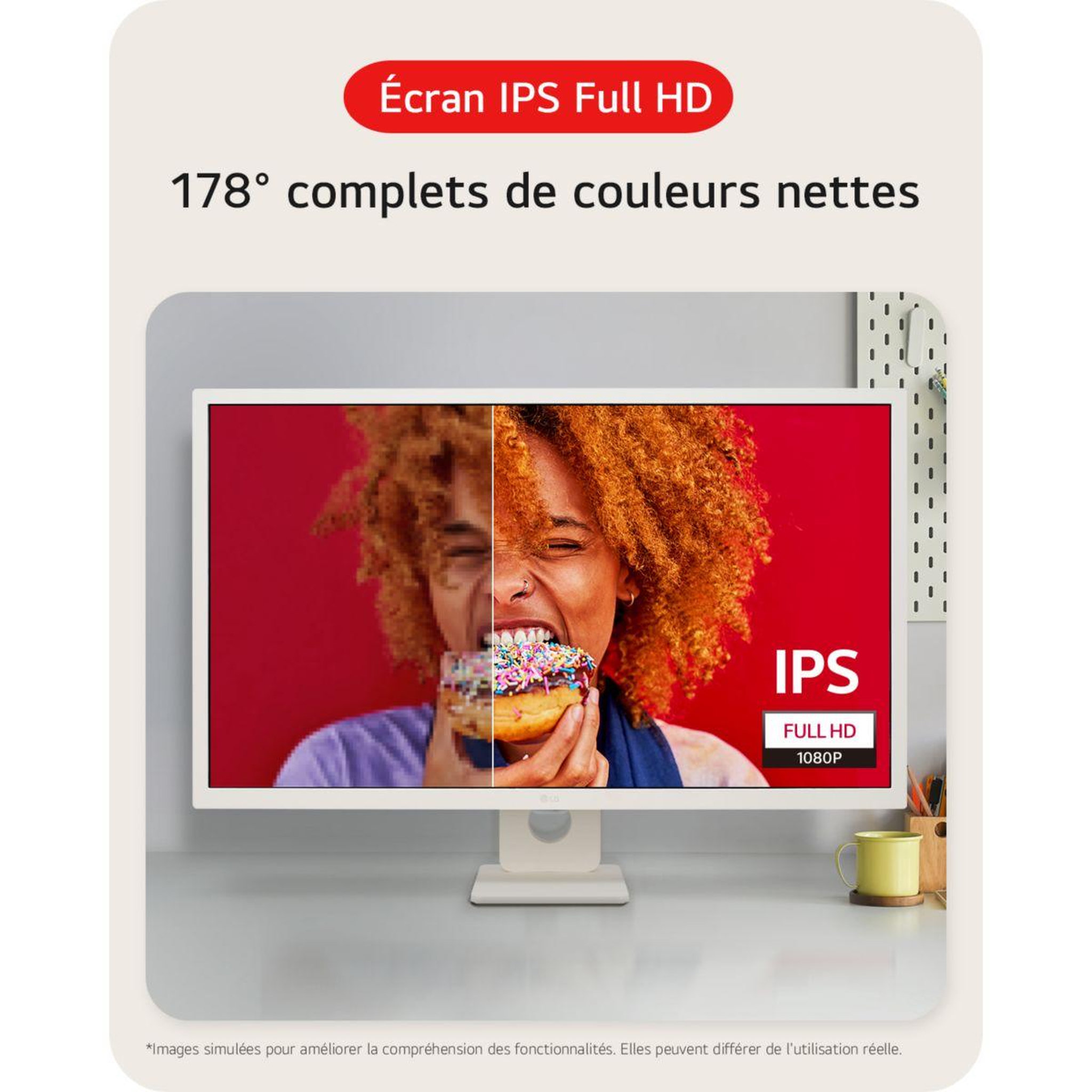 Voir la diapositive 3 : LG Ecran PC 27U511SA-W.AEU Smart Monitor IPS 27''