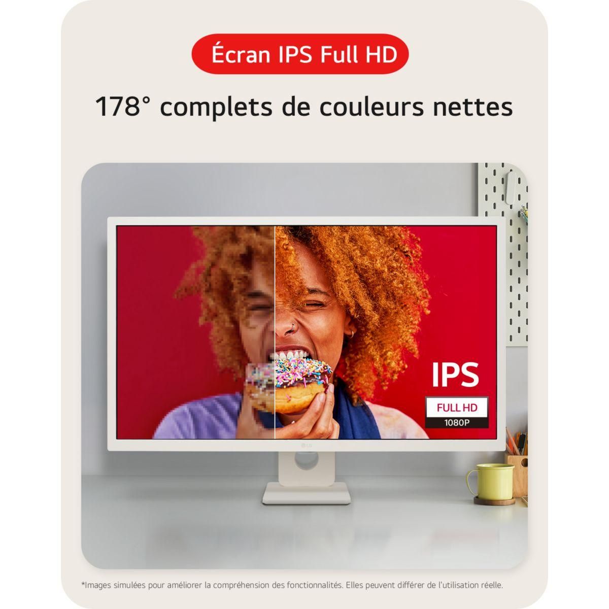 LG Ecran PC 27U511SA-W.AEU Smart Monitor IPS 27''