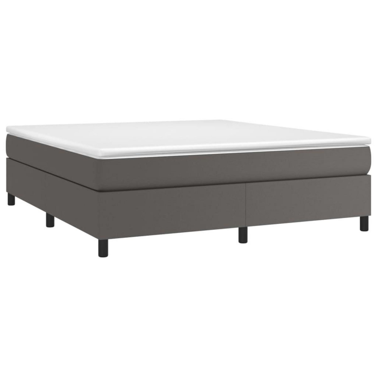VIDAXL Cadre de lit sans matelas gris 180x200 cm similicuir
