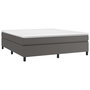 Voir la diapositive 3 : VIDAXL Cadre de lit sans matelas gris 180x200 cm similicuir