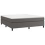 Voir la diapositive 3 : VIDAXL Cadre de lit sans matelas gris 180x200 cm similicuir