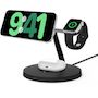 Voir la diapositive 3 : Belkin Chargeur induction Qi2 noir 3 en 1