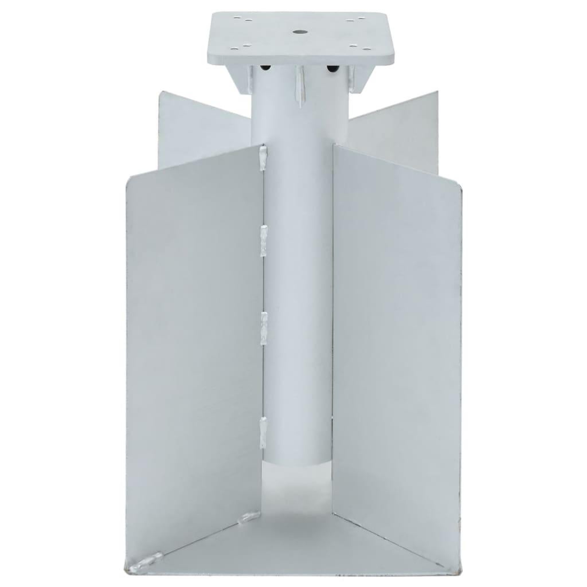 Voir la diapositive 3 : VIDAXL Base de parasol enterre argente 27,5x27,5x45 cm acier