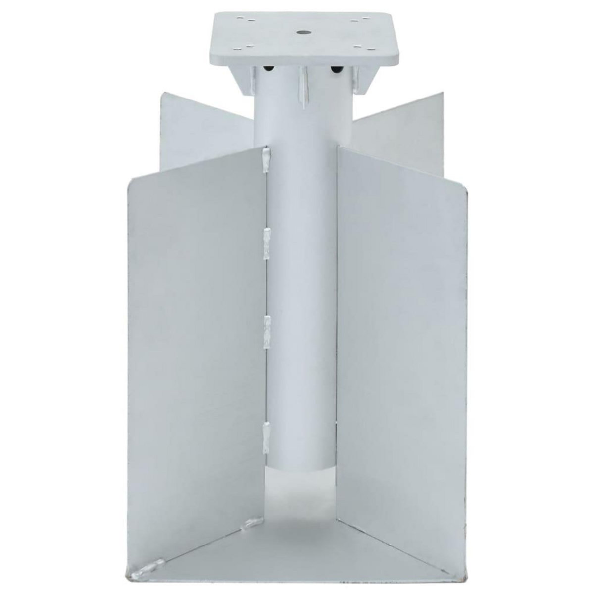 VIDAXL Base de parasol enterre argente 27,5x27,5x45 cm acier