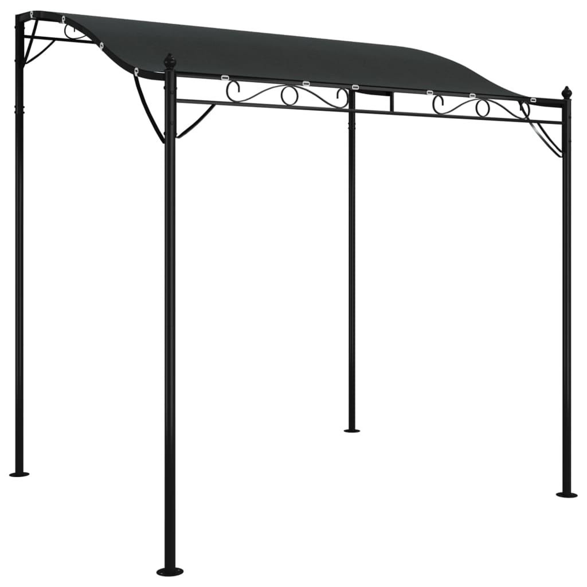 Voir la diapositive 2 : VIDAXL Auvent anthracite 2x2,3 m 180 g/m^2 tissu et acier