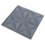 Voir la diapositive 4 : VIDAXL Panneaux muraux 3D 24 pcs 50x50 cm gris origami 6 m^2