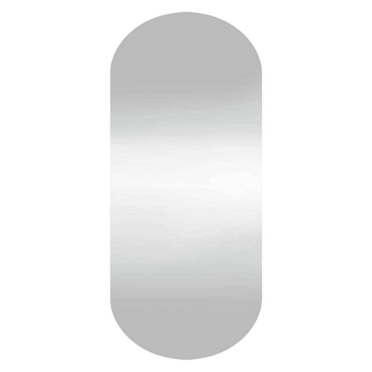 VIDAXL Miroir mural 35x80 cm Verre Ovale