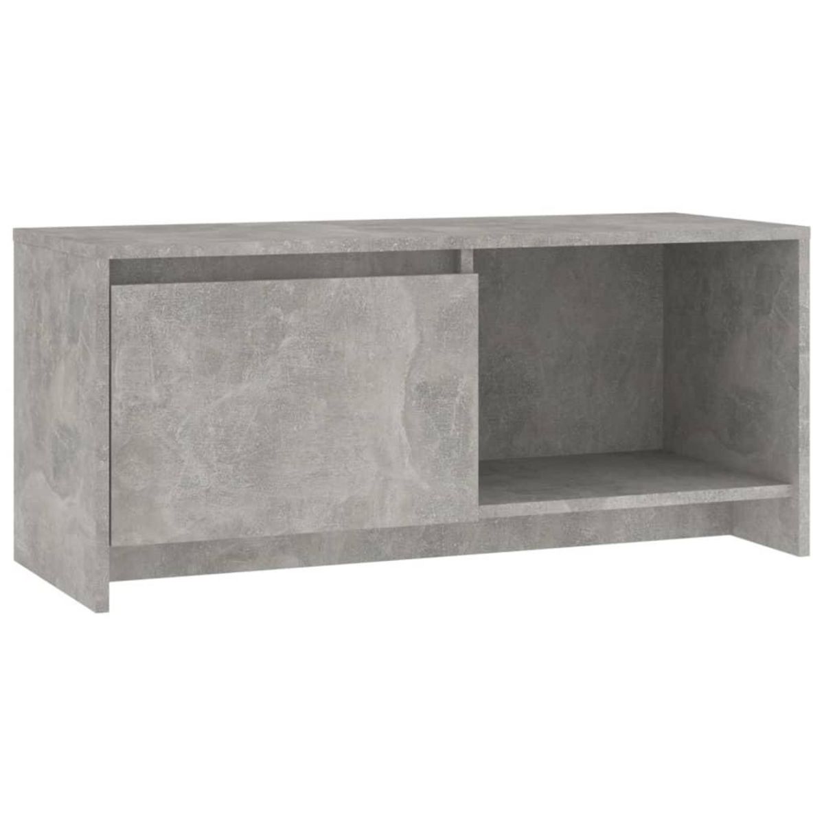 VIDAXL Meuble TV gris beton 90x35x40 cm bois d'ingenierie