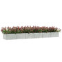 Voir la diapositive 3 : VIDAXL Lit sureleve de jardin 480x80x45 cm Acier galvanise Argente