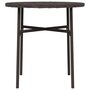 Voir la diapositive 4 : VIDAXL Table a the Marron 45 cm Resine tressee