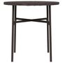 Voir la diapositive 4 : VIDAXL Table a the Marron 45 cm Resine tressee
