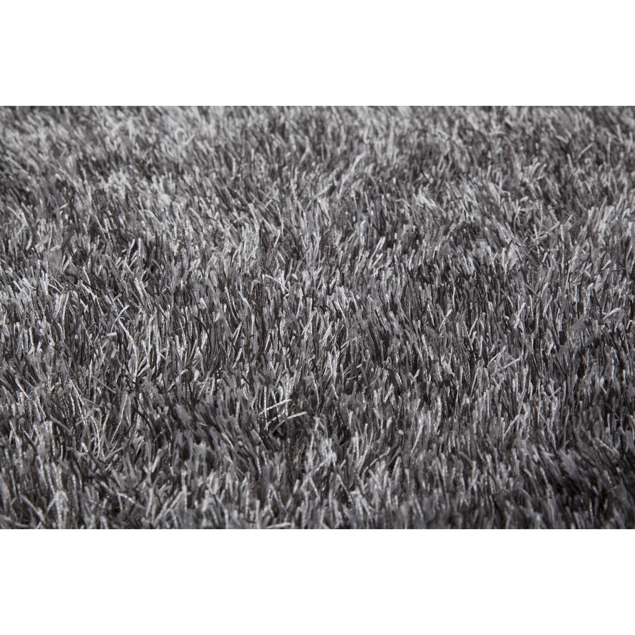 Voir la diapositive 3 : Paris Prix Tapis Shaggy Fait Main  Diamond  Gris Blanc