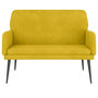 Voir la diapositive 3 : VIDAXL Banc Jaune 108x79x79 cm Velours