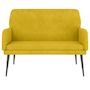 Voir la diapositive 3 : VIDAXL Banc Jaune 108x79x79 cm Velours