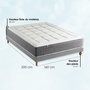 Voir la diapositive 5 : IDLITERIE Matelas ressorts MAX, 7 zones, sommier rigide, pack couette oreiller