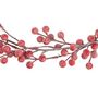 Voir la diapositive 2 : ATMOSPHERA Guirlande de Noël Déco  Baies  190cm Rouge