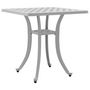 Voir la diapositive 2 : VIDAXL Table de jardin blanc 53x53x53 cm aluminium coule