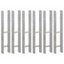 Voir la diapositive 1 : VIDAXL Piquets de cloture 6 pcs Argente 10x6x60 cm Acier galvanise
