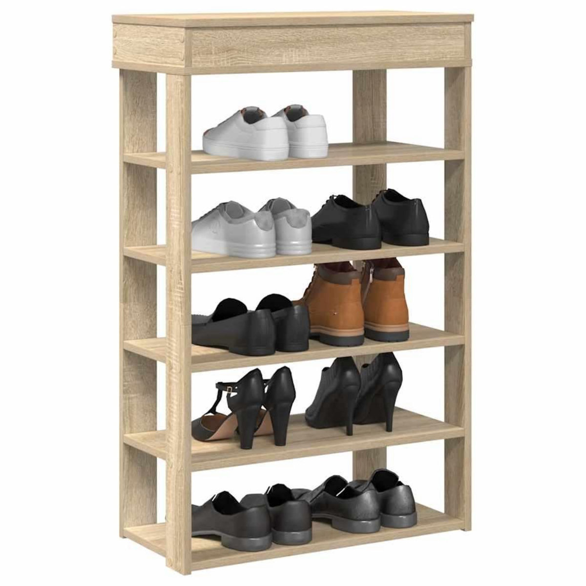 VIDAXL Etagere a chaussures chene sonoma 60x30x98 cm bois d'ingenierie