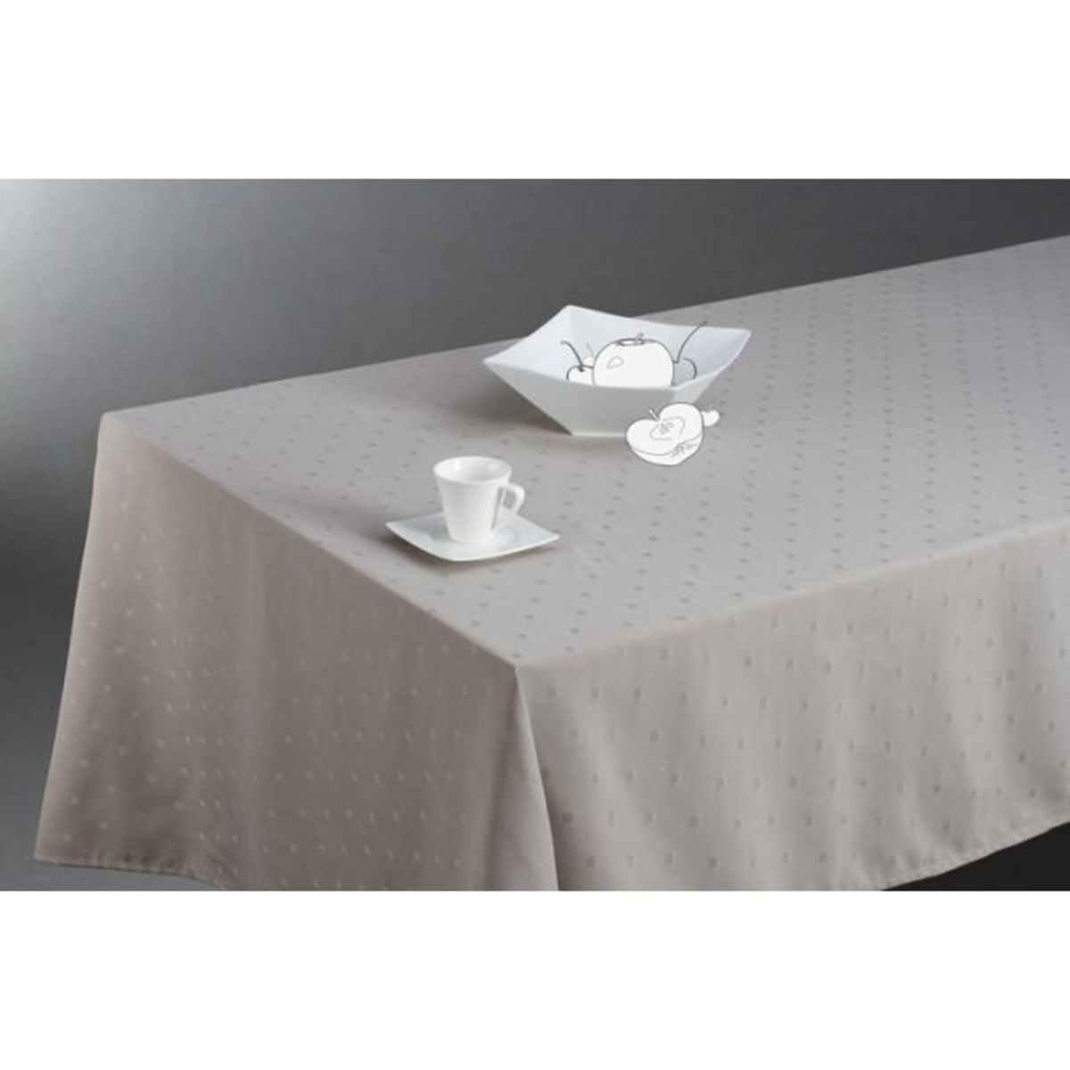 Paris Prix Nappe Antitache  Jacquard Carré  150x300cm Lin