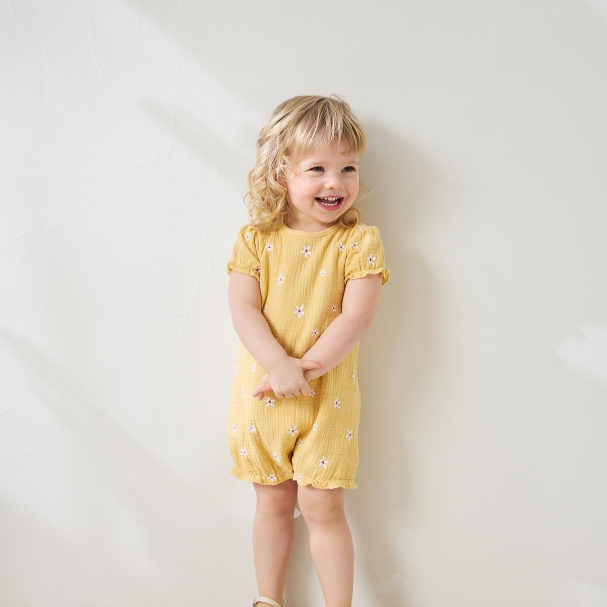 Petit Béguin Barboteuse bébé en gaze de coton Camila