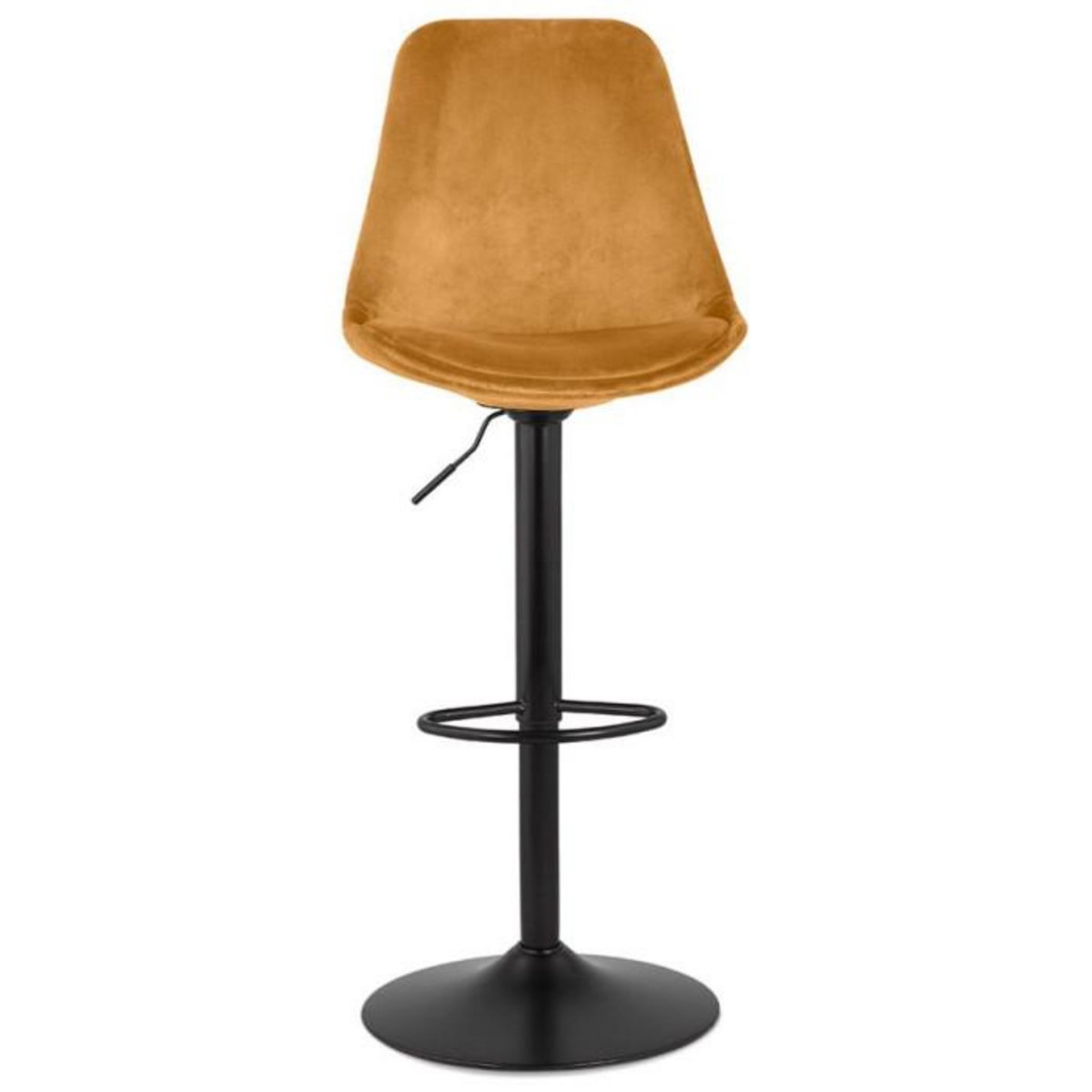 Paris Prix Tabouret de Bar Design  Terano  123cm Moutarde