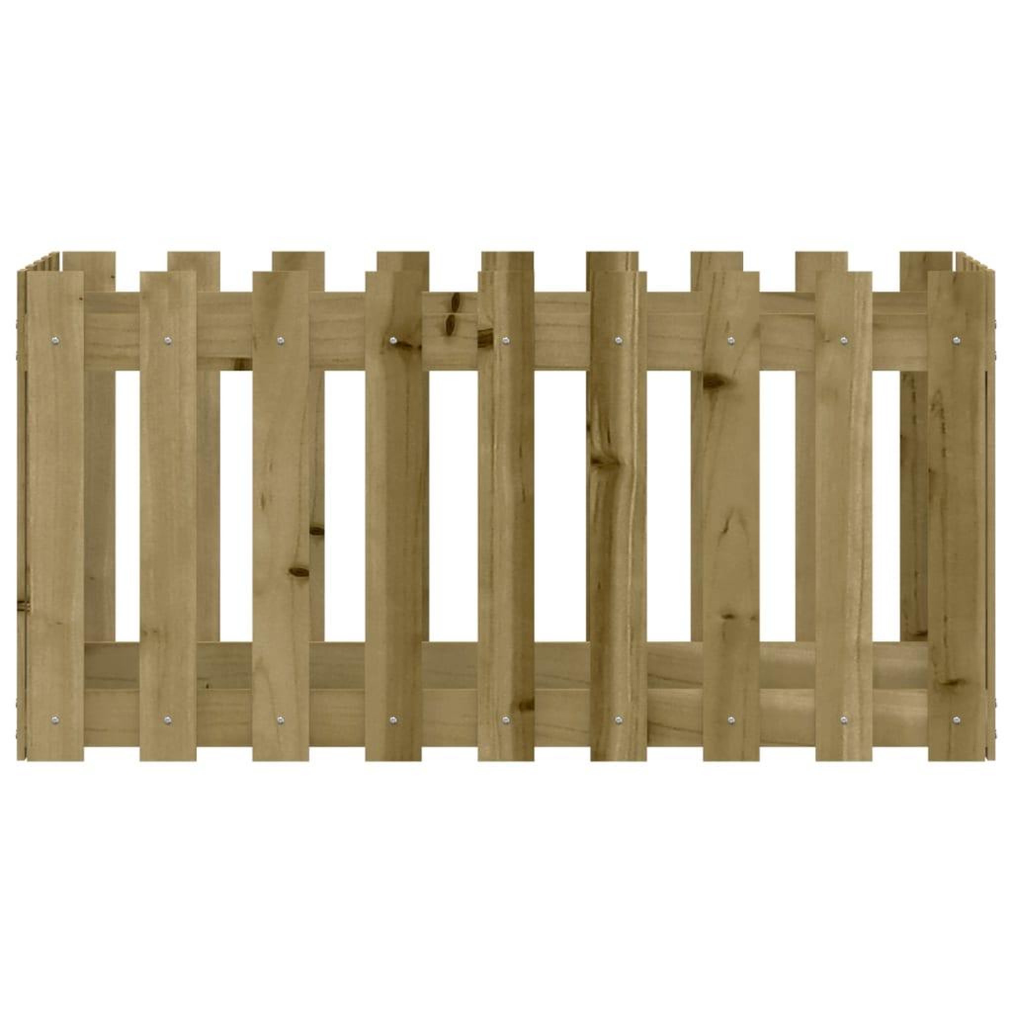 Voir la diapositive 5 : VIDAXL Lit sureleve de jardin design de cloture bois de pin impregne