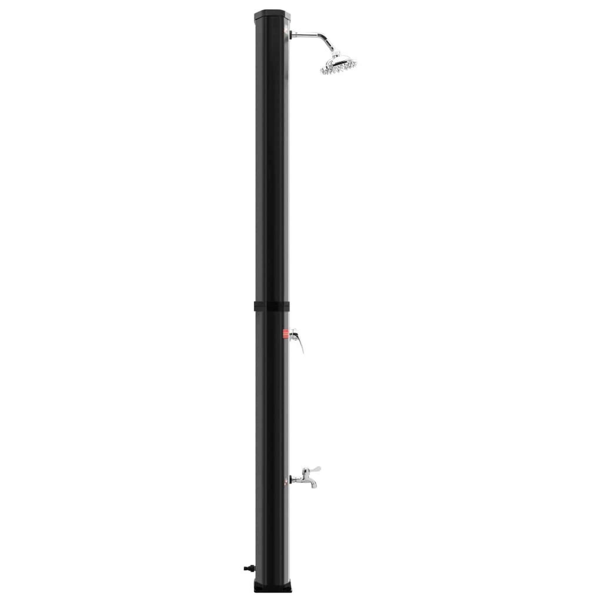Voir la diapositive 5 : VIDAXL Douche solaire d'exterieur avec pomme de douche et robinet 35 L