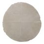 Voir la diapositive 1 : Paris Prix Coussin Rond en Cuir  Coleman  45cm Gris