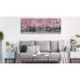 Voir la diapositive 2 : Paris Prix Tableau 5 Panneaux  Magnolia Park Narrow Pink
