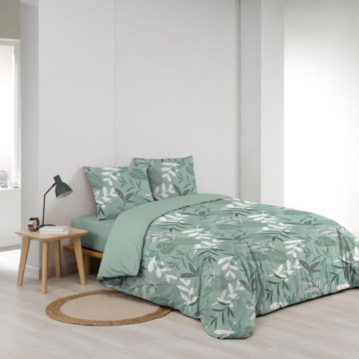 Paris Prix Parure de Lit 3 Pièces  Kimberly  240x220cm Sauge