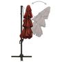 Voir la diapositive 5 : VIDAXL Parasol de jardin a 4 niveaux avec mat en aluminium terre cuite