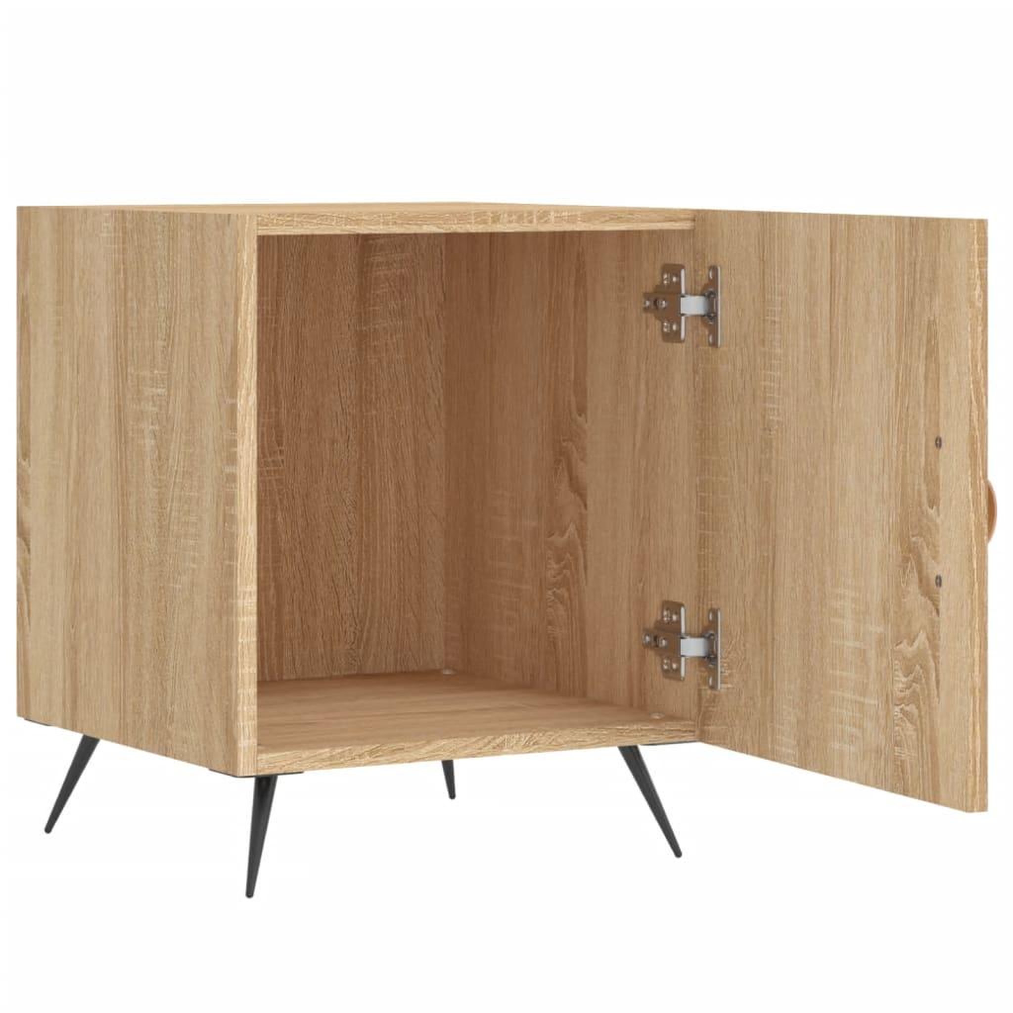 Voir la diapositive 5 : VIDAXL Tables de chevet 2 pcs chene sonoma 40x40x50 cm bois ingenierie