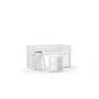Voir la diapositive 3 : Vipack Lit Scott Bureau 2 Commodes Blanc